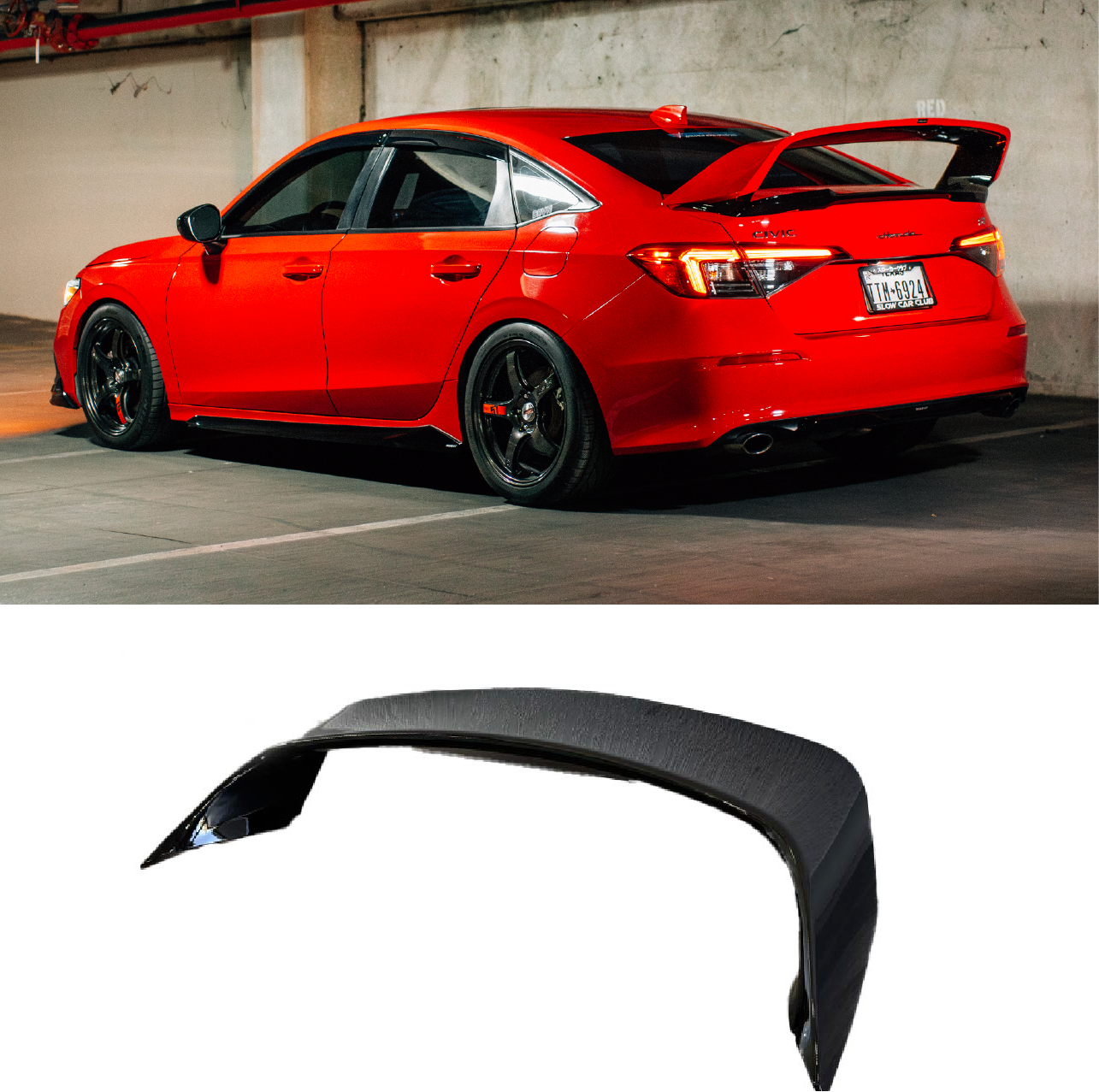 Epsilon+ Sport Wing for 22-26 Honda Civic Sedan [FE1/FE2]