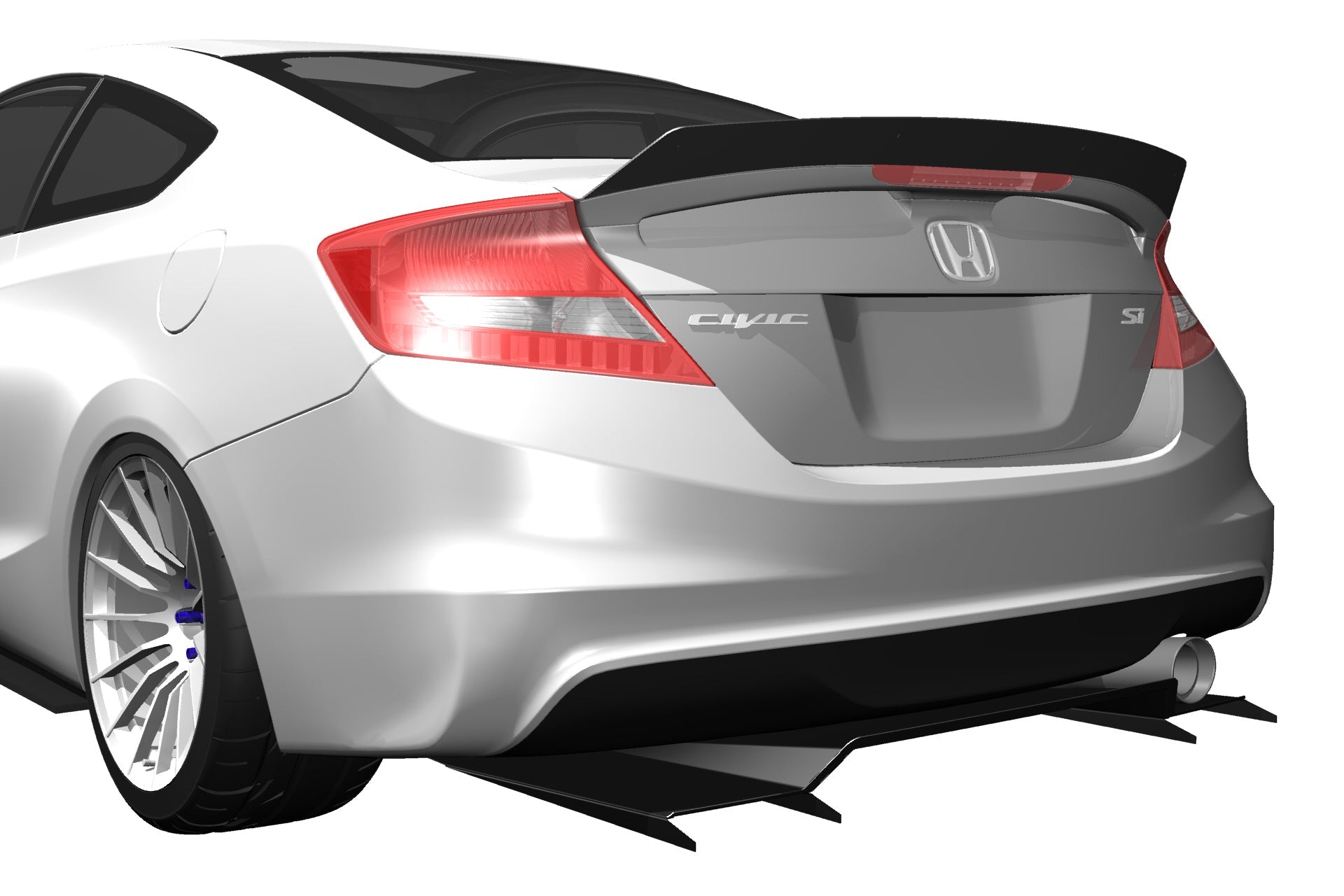 Epsilon+ Diffuser V1+ for 12-15 Honda Civic Si Coupe [FG4]