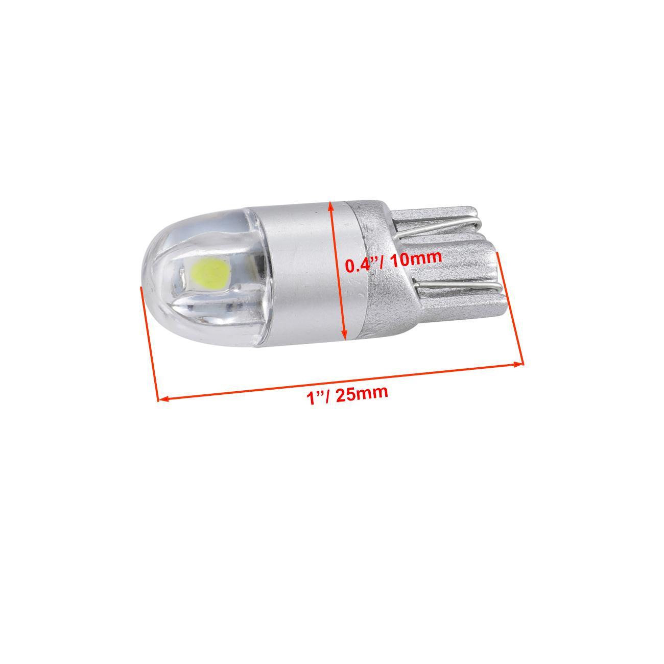 Auxbeam 168 / 2825 W5W T10 LED Interior Light Bulbs – 2W, Blue, 300% Brighter (2 Pack)