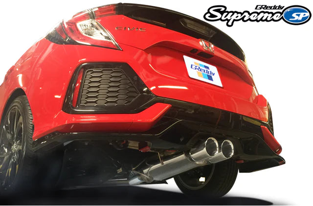 GReddy 2017+ Honda Civic Sport Hatchback 76mm Supreme SP Cat-Back Exhaust