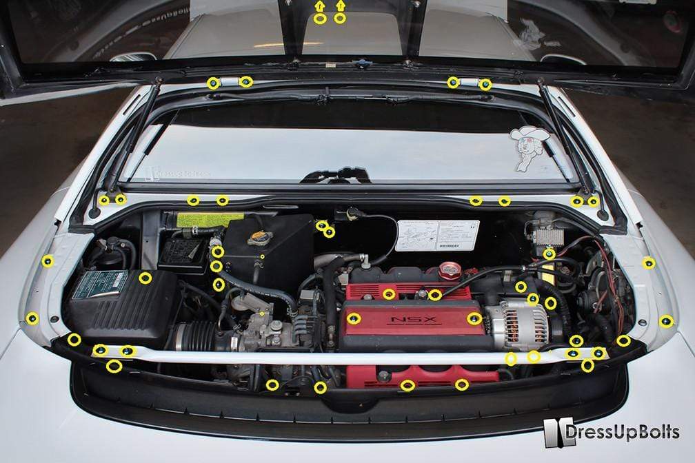 Dress Up Bolts Titanium Engine Bay Kit for 90-05 Honda NSX [NA1/2]