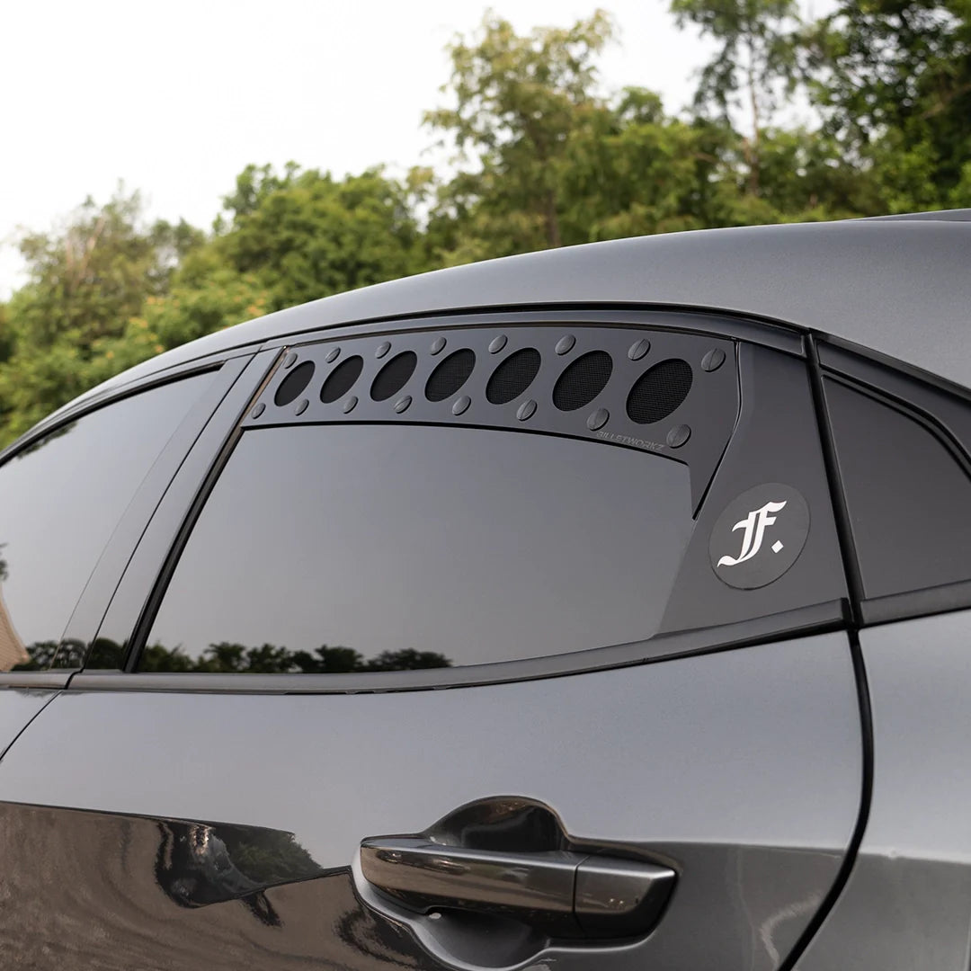 Billetworkz Window Vents for 2016-2021 Honda Civic Hatchback / Type R [FK]