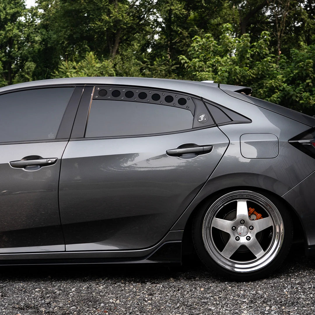 Billetworkz Window Vents for 2016-2021 Honda Civic Hatchback / Type R [FK]
