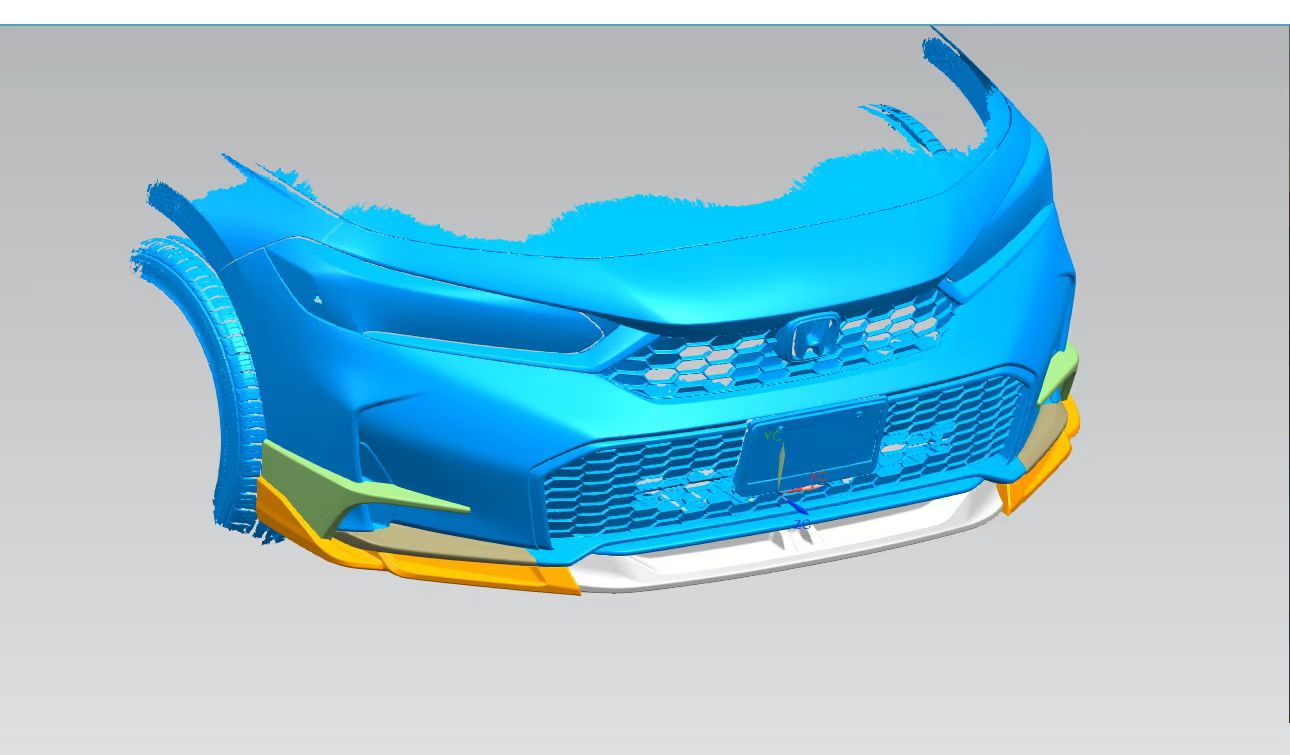 SWA Design Paint Matched Front Lip & Side Splitters for 2025+ Honda Civic [FE/FL]