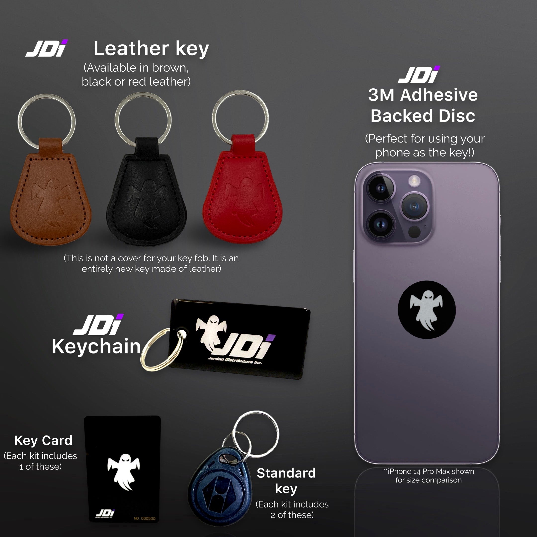 JDi Additional Keys for Ghost Key or Ghost Power - Universal