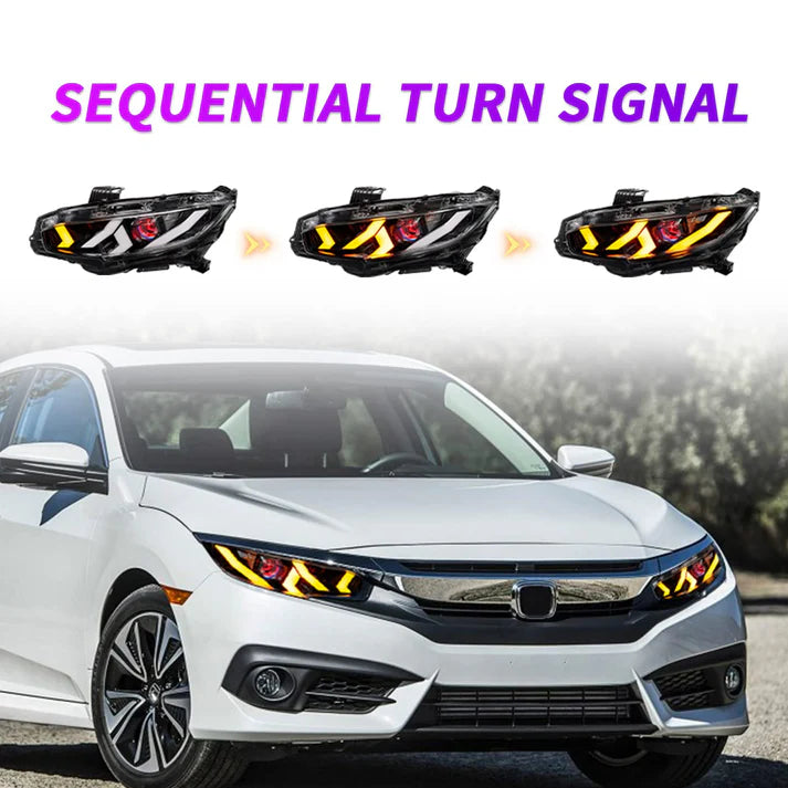 TSP LED Head Lights for 2016+ Honda Civic [FC/FK]