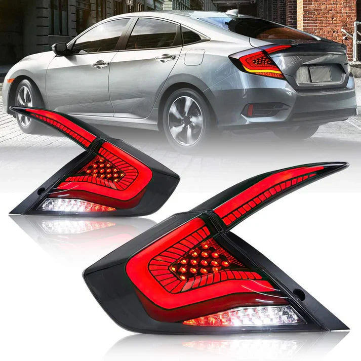 TSP LED Tail Lights for 2016-2021 Honda Civic Sedan [FC] - ** Returned Item **