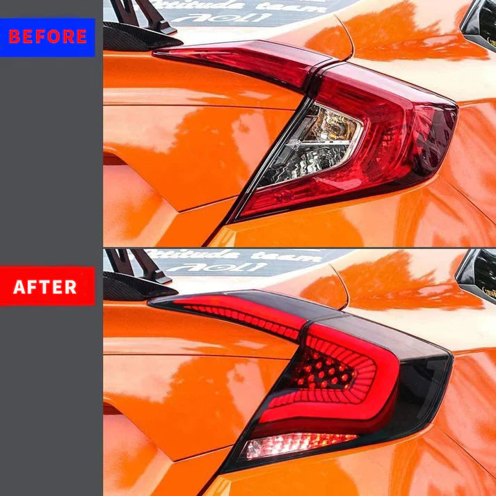 TSP LED Tail Lights for 2016-2021 Honda Civic Sedan [FC] - ** Returned Item **