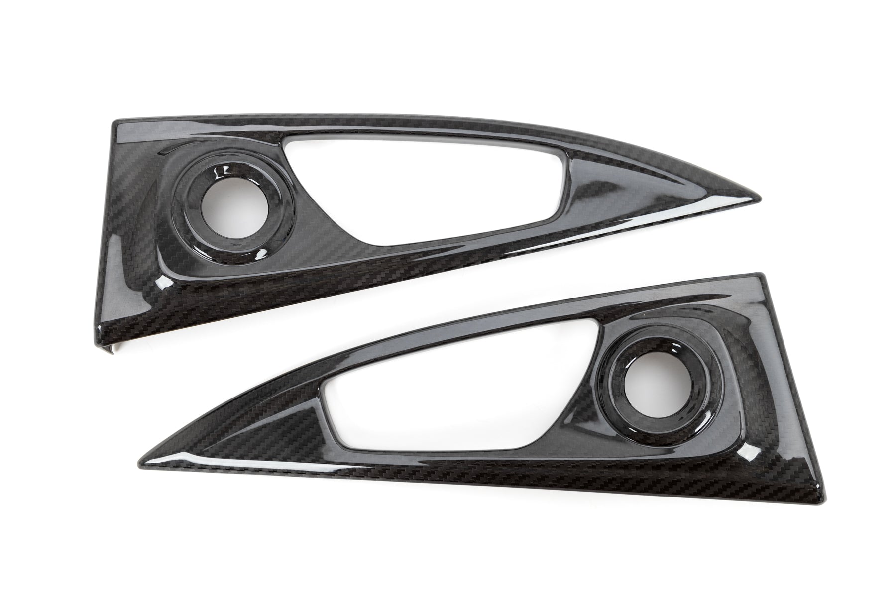OLM LE Carbon Fiber Interior Door Handle Trim Covers (Full Set) - 2016 - 21 Honda Civic / 2017-21 Honda Civic Type R