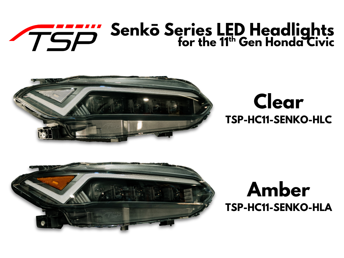 TSP Senkō Series LED Headlights for 22-26 Honda Civic [FE/FL]