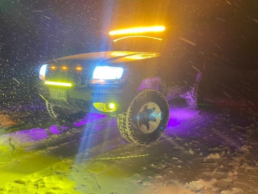 Auxbeam 6 Modes Series 50" LED Light Bar – Curved, White & Amber, Off-Road