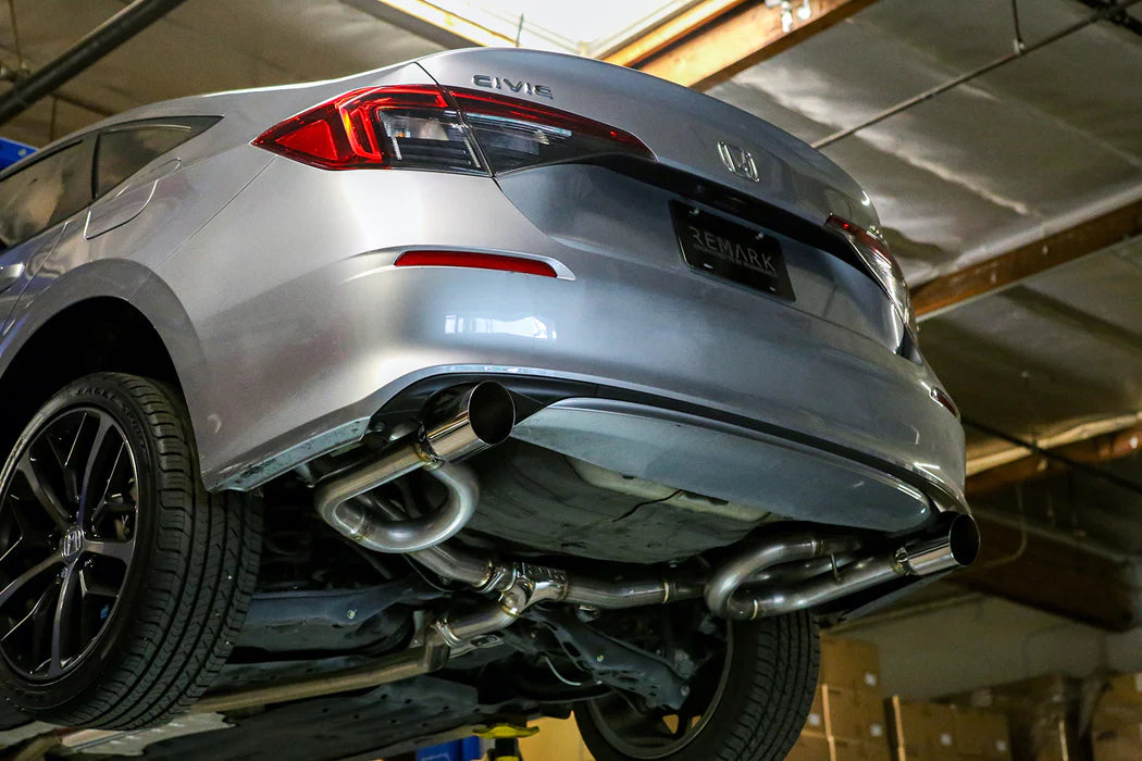 Remark Link Loop Catback Exhaust w/ Dual Tips for 2022-2024 Honda Civic Sedan 2.0L NA [FE2]