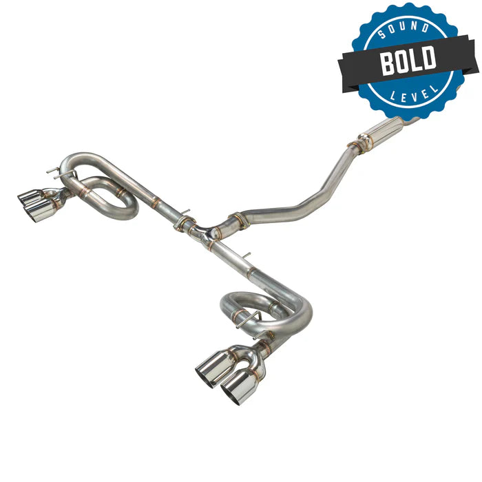 Remark Link Loop Catback Exhaust w/ Quad Tips for 2022+ Honda Civic Hatchback 1.5T [FL1]