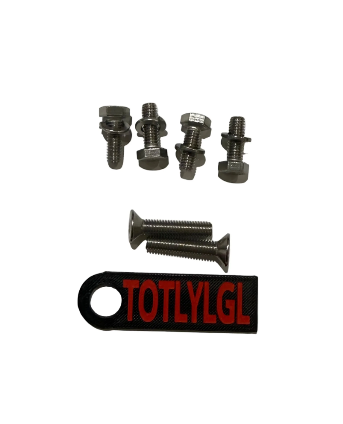 TOTLYLGL No-Drill Front License Plate Mount For 23+ Honda Civic Type R V2