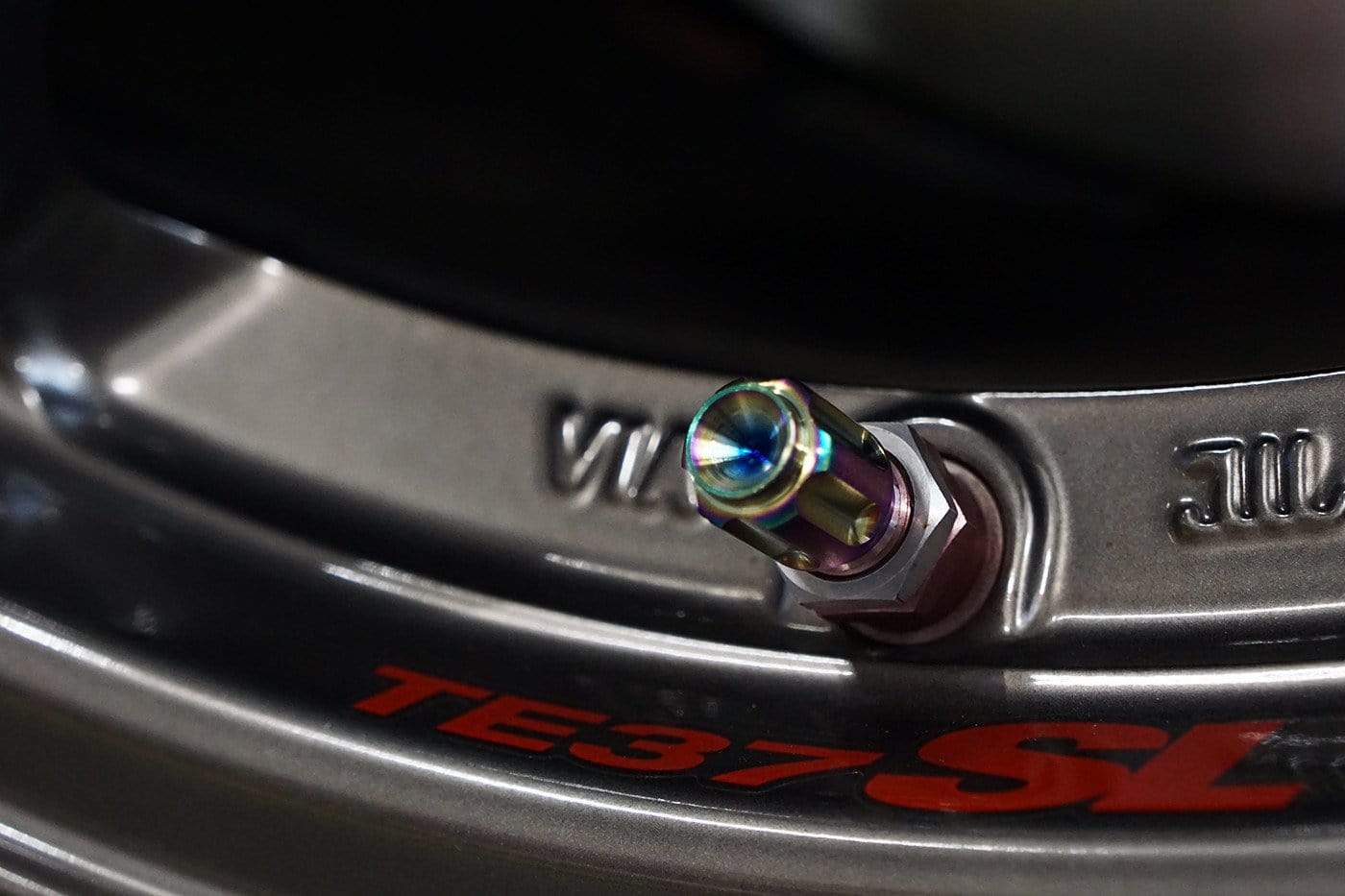 Dress Up Bolts Gear Titanium Valve Stem Caps