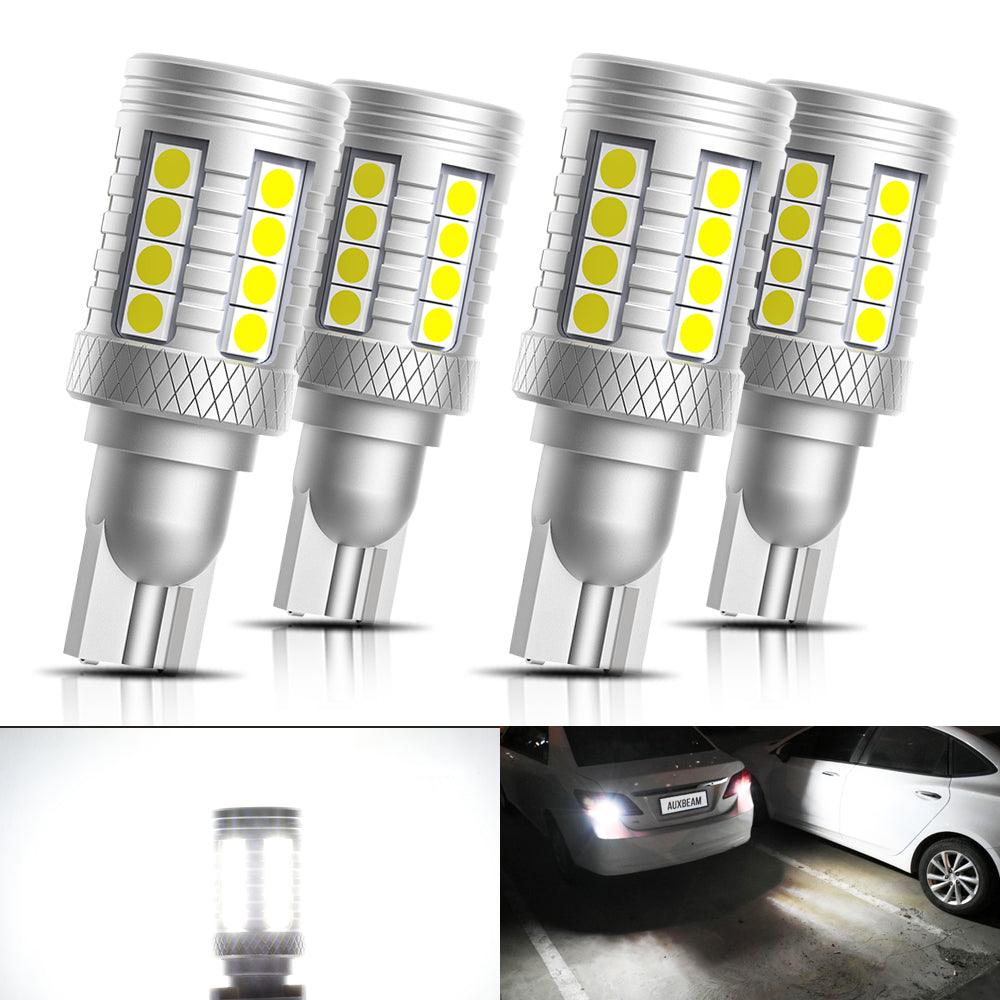 Auxbeam 912 / 921 T15 W16W LED Reverse & Backup Light Bulbs – B3 Series, 20W, 350% Brighter, 6500K White, CAN-Bus Error-Free (2 Pack)