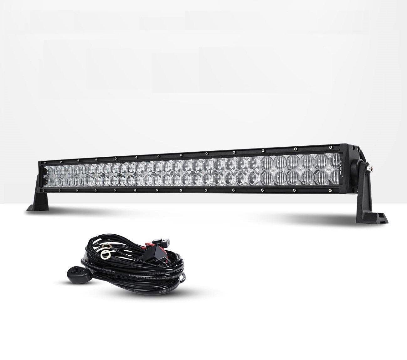 Auxbeam 5D Series LED Light Bar – 22", Straight or Curved, Double Row, Combo Beam