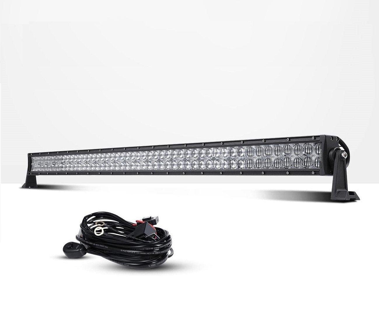 Auxbeam 5D Series LED Light Bar – 22", Straight or Curved, Double Row, Combo Beam
