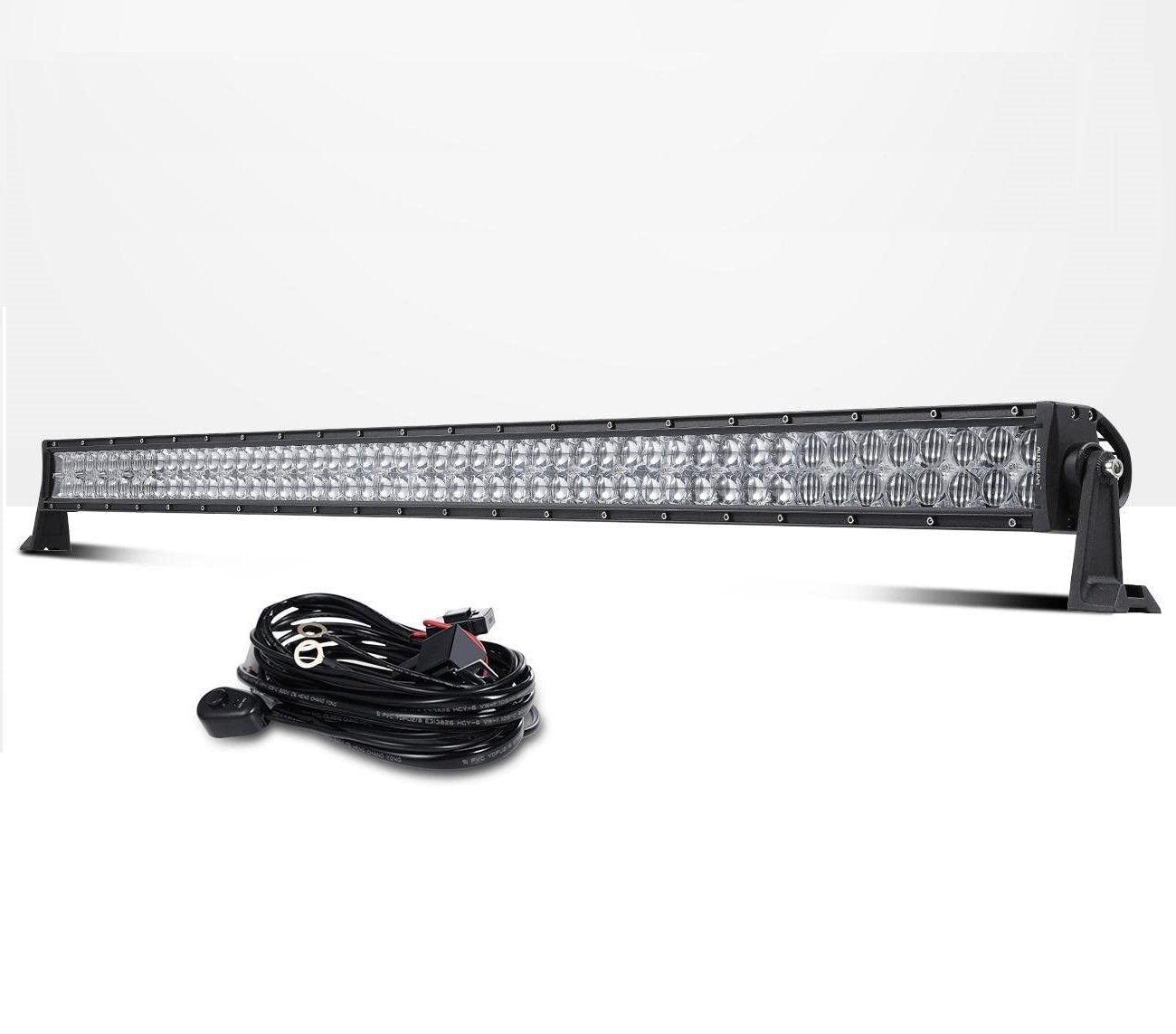Auxbeam 5D Series LED Light Bar – 22", Straight or Curved, Double Row, Combo Beam