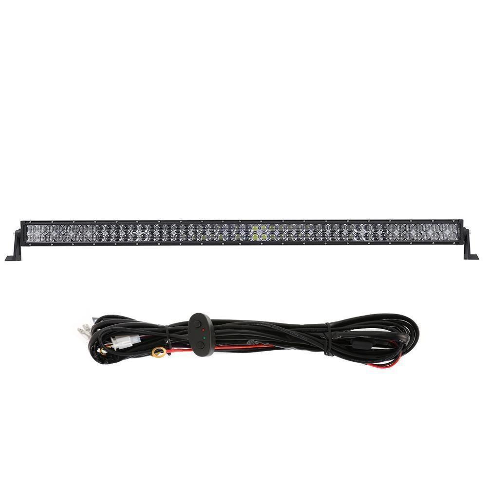 Auxbeam 5D Series 52" LED Light Bar – Straight/Curved, Double Row, Combo Beam