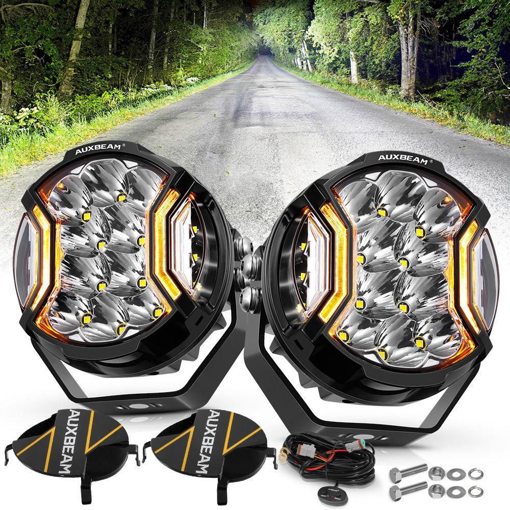 Auxbeam V-ULTRA Series 5" LED Side Shooter Pods – 172W, White, Amber DRL