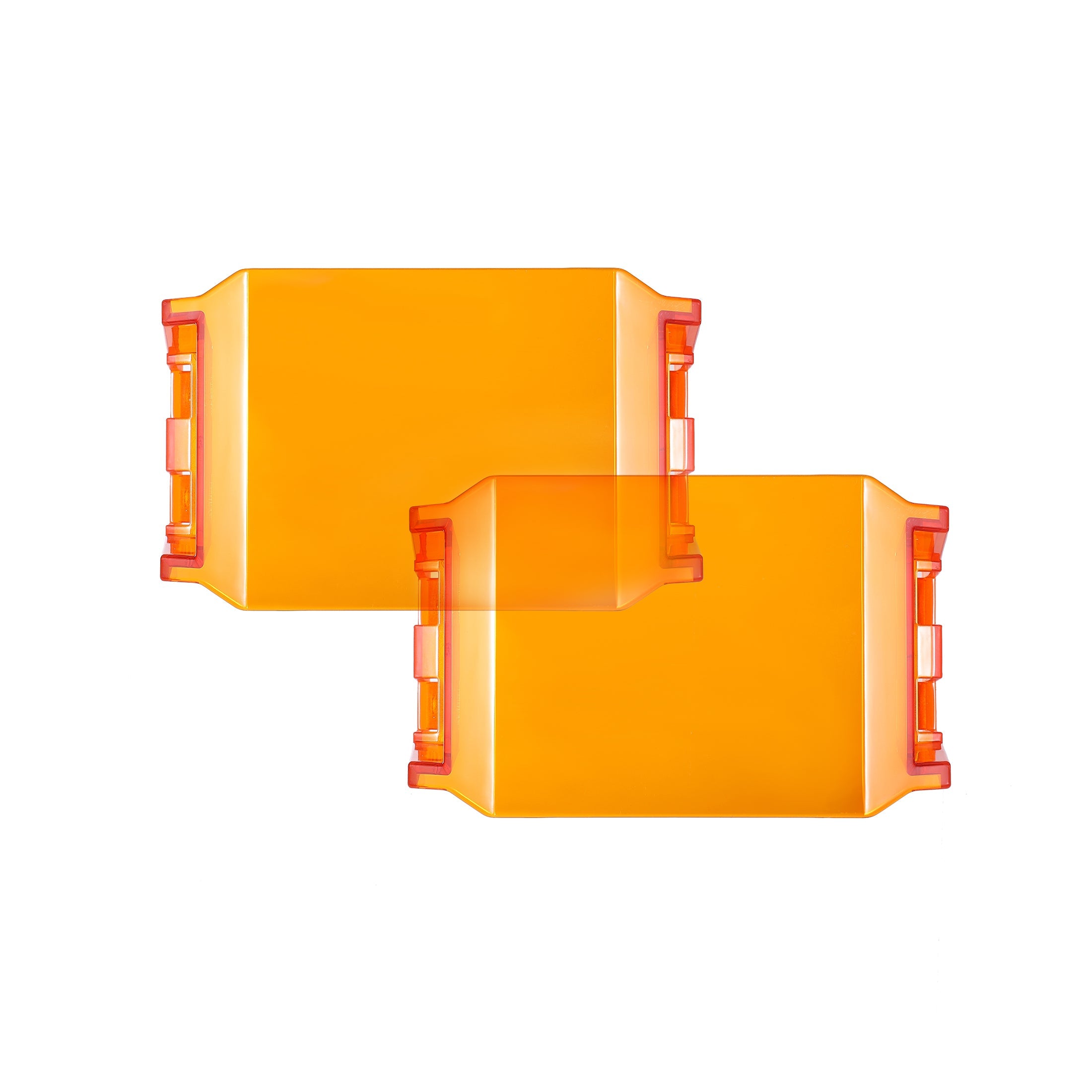 Auxbeam V-MAX Series 5" Square LED Pod Lights – 168W, 16,440LM, Spot Beam, Amber DRL