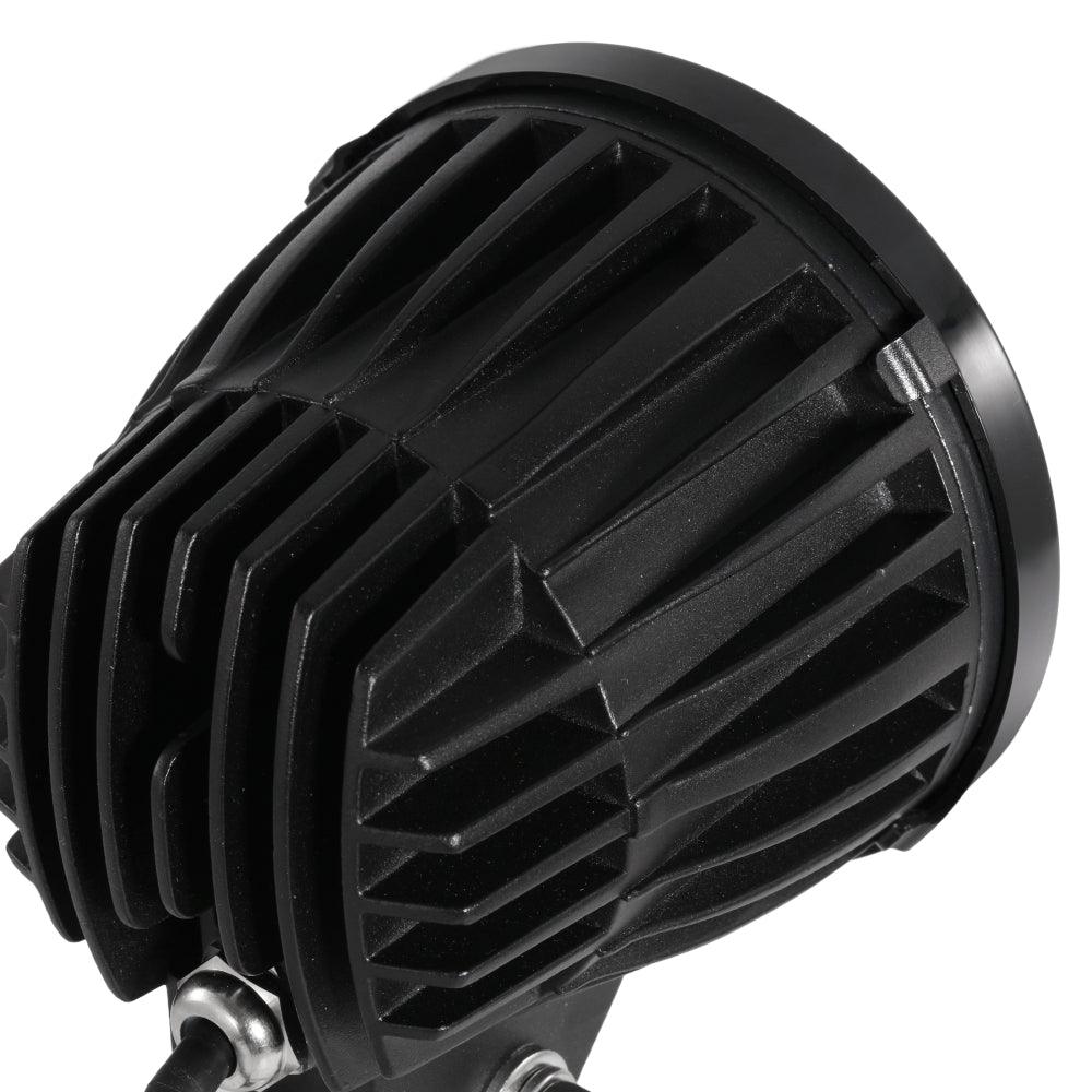 Auxbeam C4 Series 4" 100W Round LED Driving Lights – Spot Beam, White LED Pods
