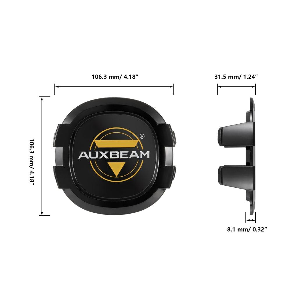 Auxbeam P4 Series 4" 90W Round LED Driving Lights – Spot Beam, White Pod Lights