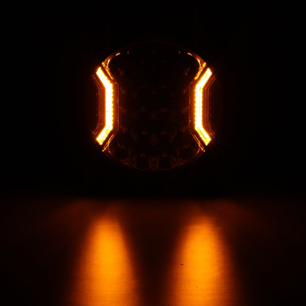 Auxbeam V-ULTRA Series 9" LED Side Shooter Driving Lights – 300W, White, Amber DRL