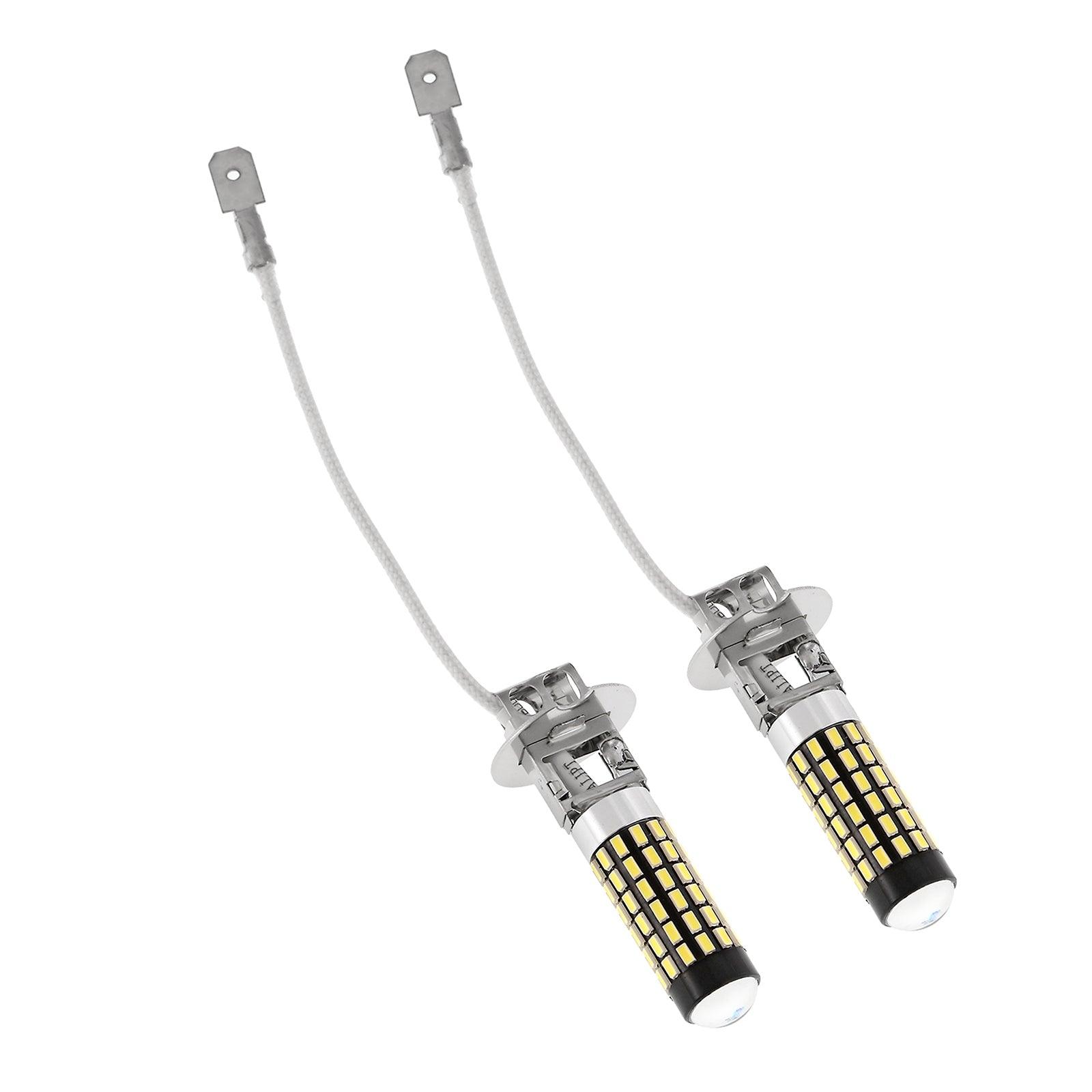 Auxbeam H3 LED Fog Light & DRL Bulbs – 6W, 2000LM, 6500K White (2 Pack)