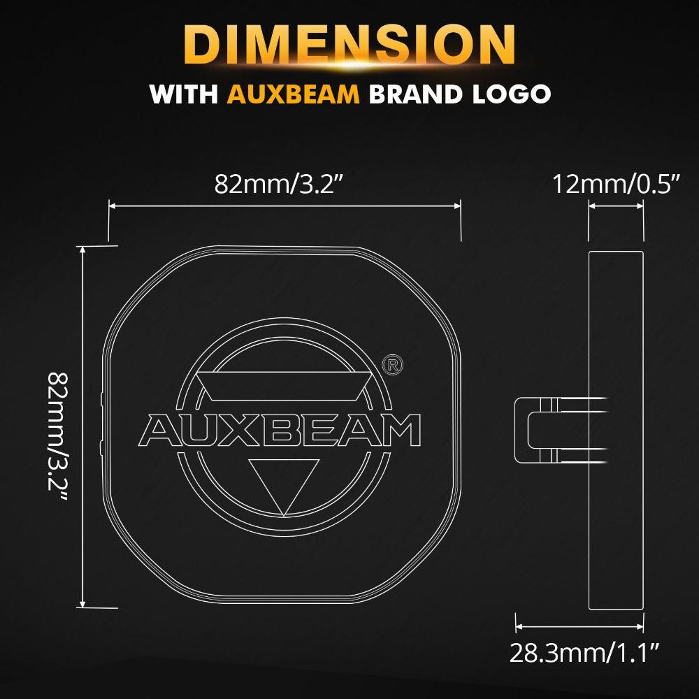 Auxbeam 3" LED Light Covers – Black