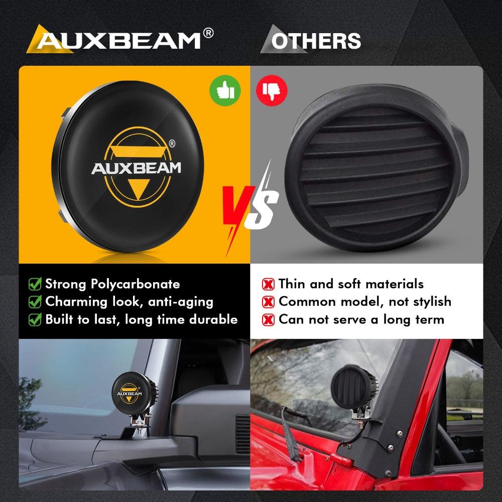Auxbeam 4" Round LED Pod Light Covers – Black