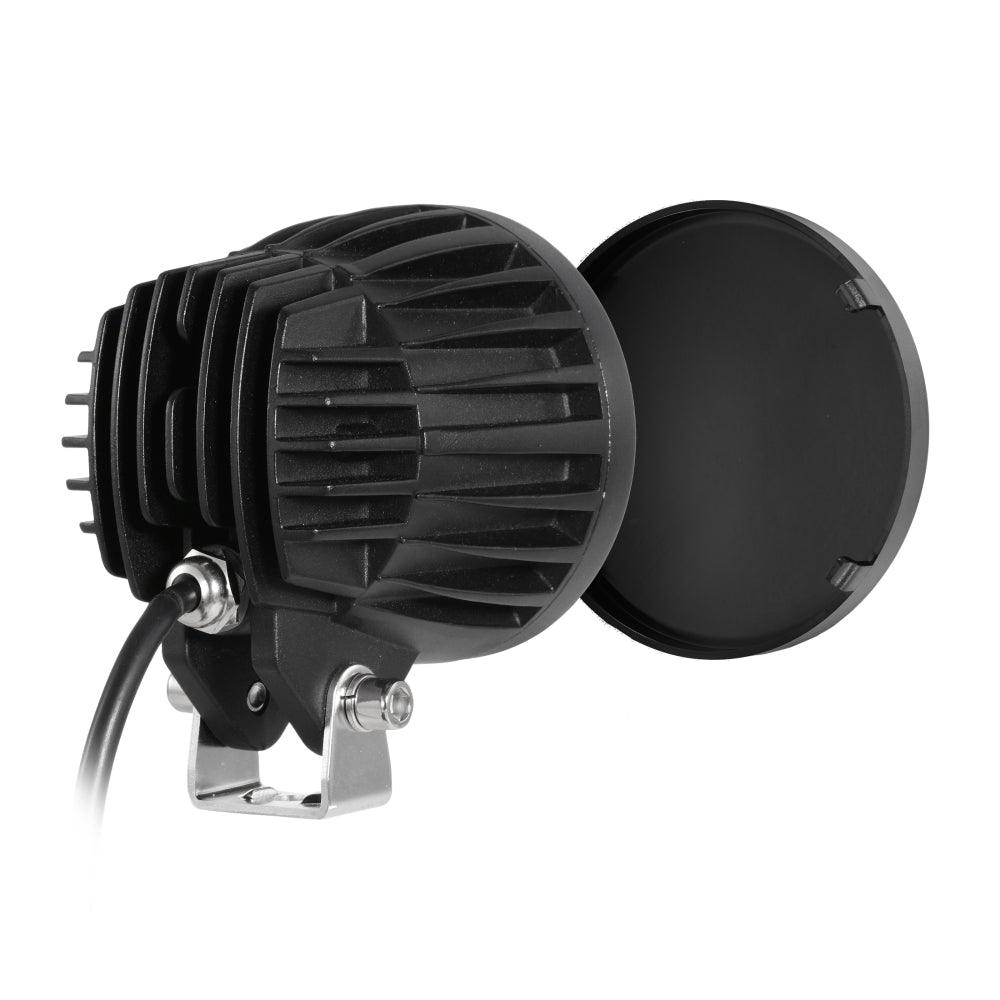 Auxbeam C4 Series 4" 100W Round LED Driving Lights – Spot Beam, White LED Pods