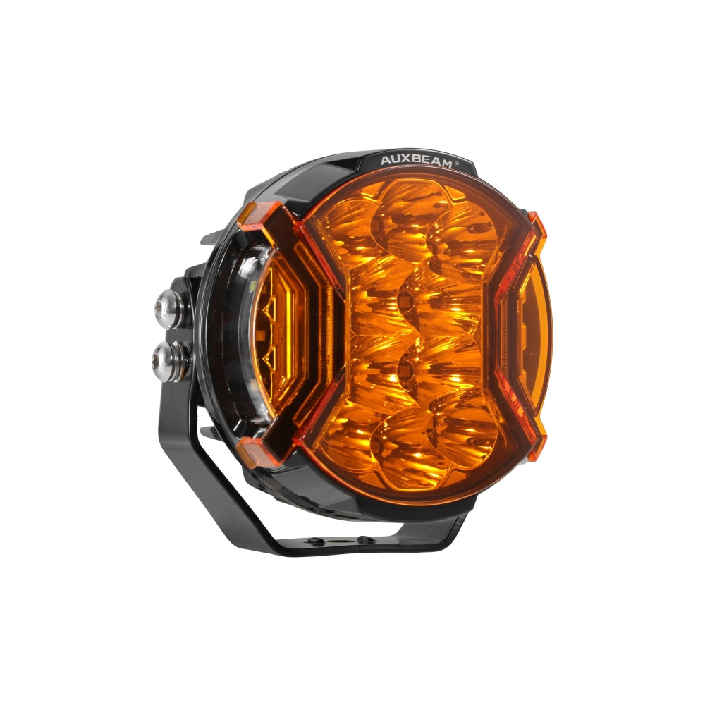Auxbeam V-ULTRA Series LED Pod Light Covers – 3"/5"/7"/9", Dark Amber