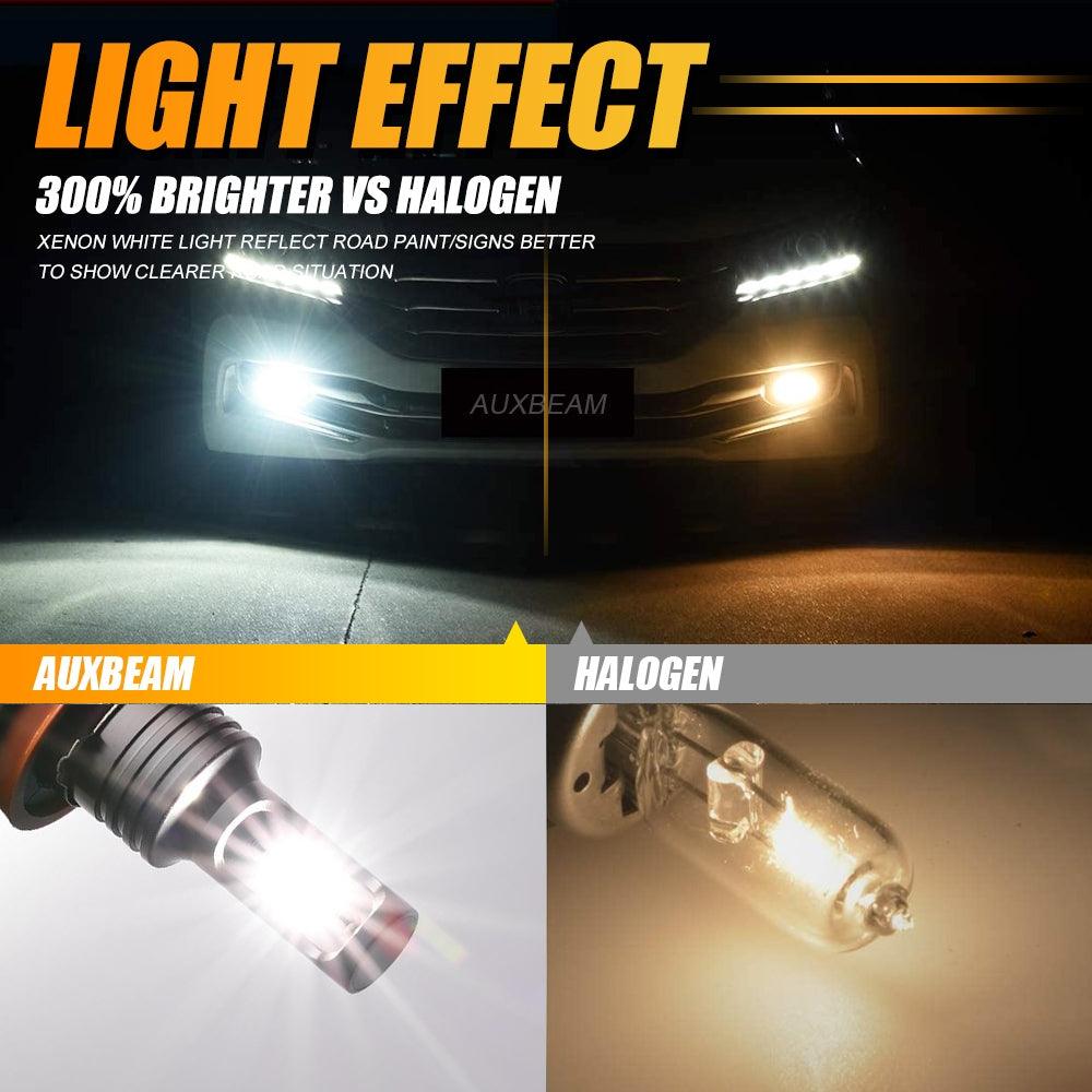 Auxbeam 9006 / HB4 GC3 LED Fog Light & DRL Bulbs – 8000LM, White Light (2 Pack)