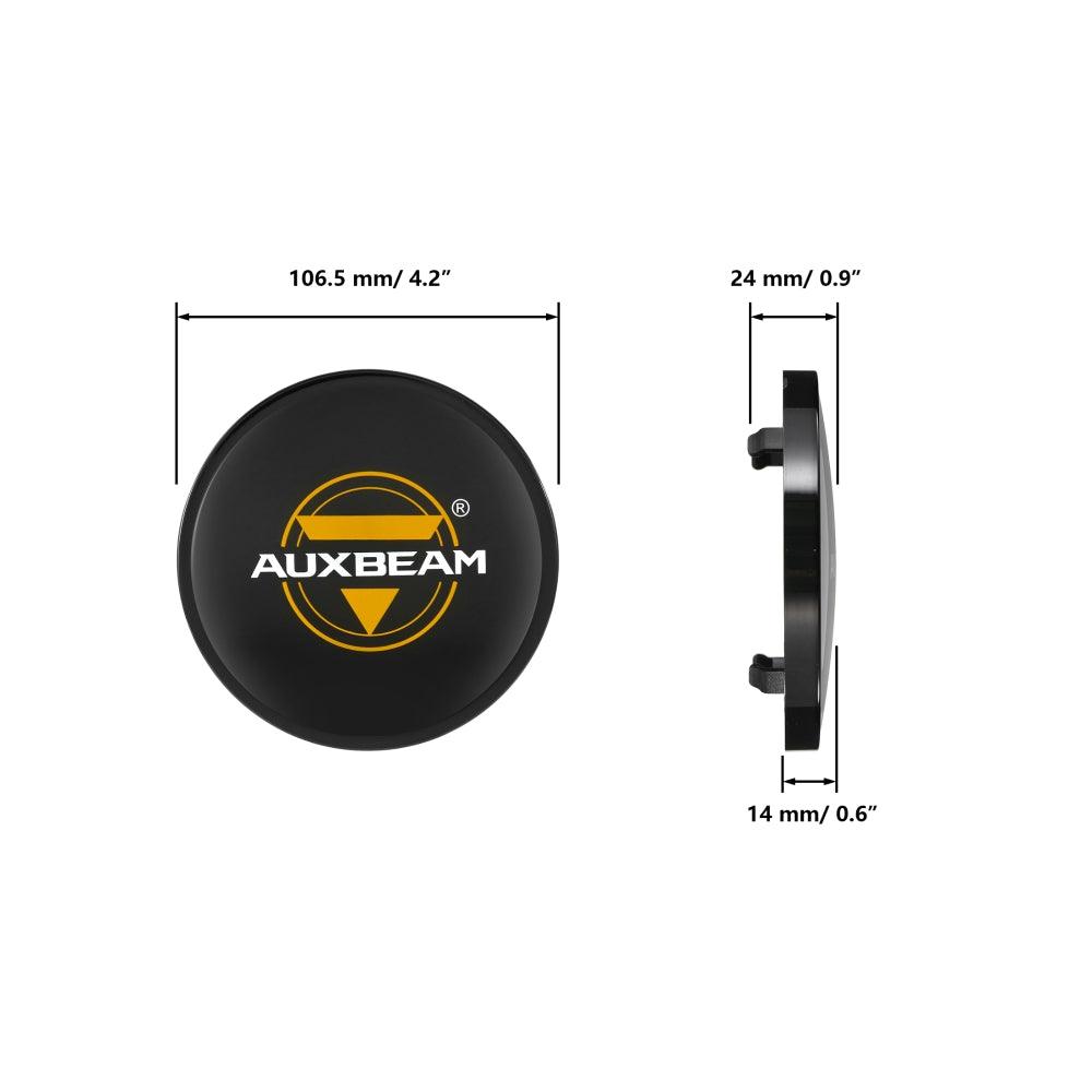 Auxbeam C4 Series 4" 100W Round LED Driving Lights – Spot Beam, White LED Pods