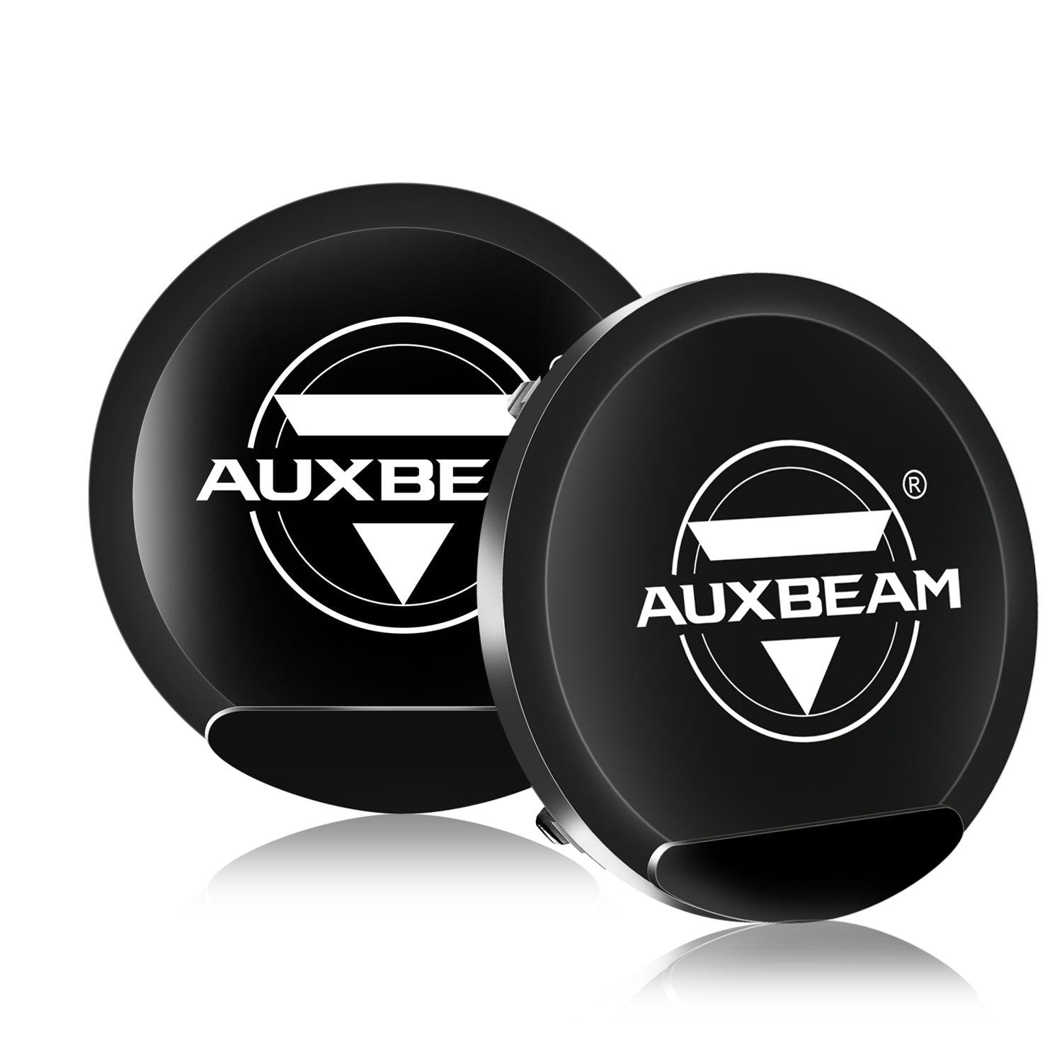 Auxbeam 7" 240W Round LED Driving Lights – Off-Road Spot Beam with DRL, Amber/Black Covers Optional for SUV, ATV, UTV, Truck & Boat (2 Pack)