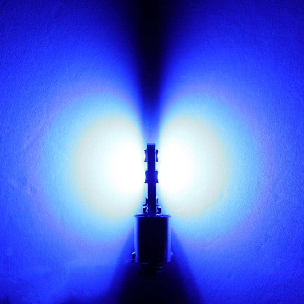 Auxbeam BA9S / BA9 / 1895 / 1891 / 53 / 57 Blue LED Bulbs – Interior Dome, Map, License Plate, Glove Box Lights (10 Pack)