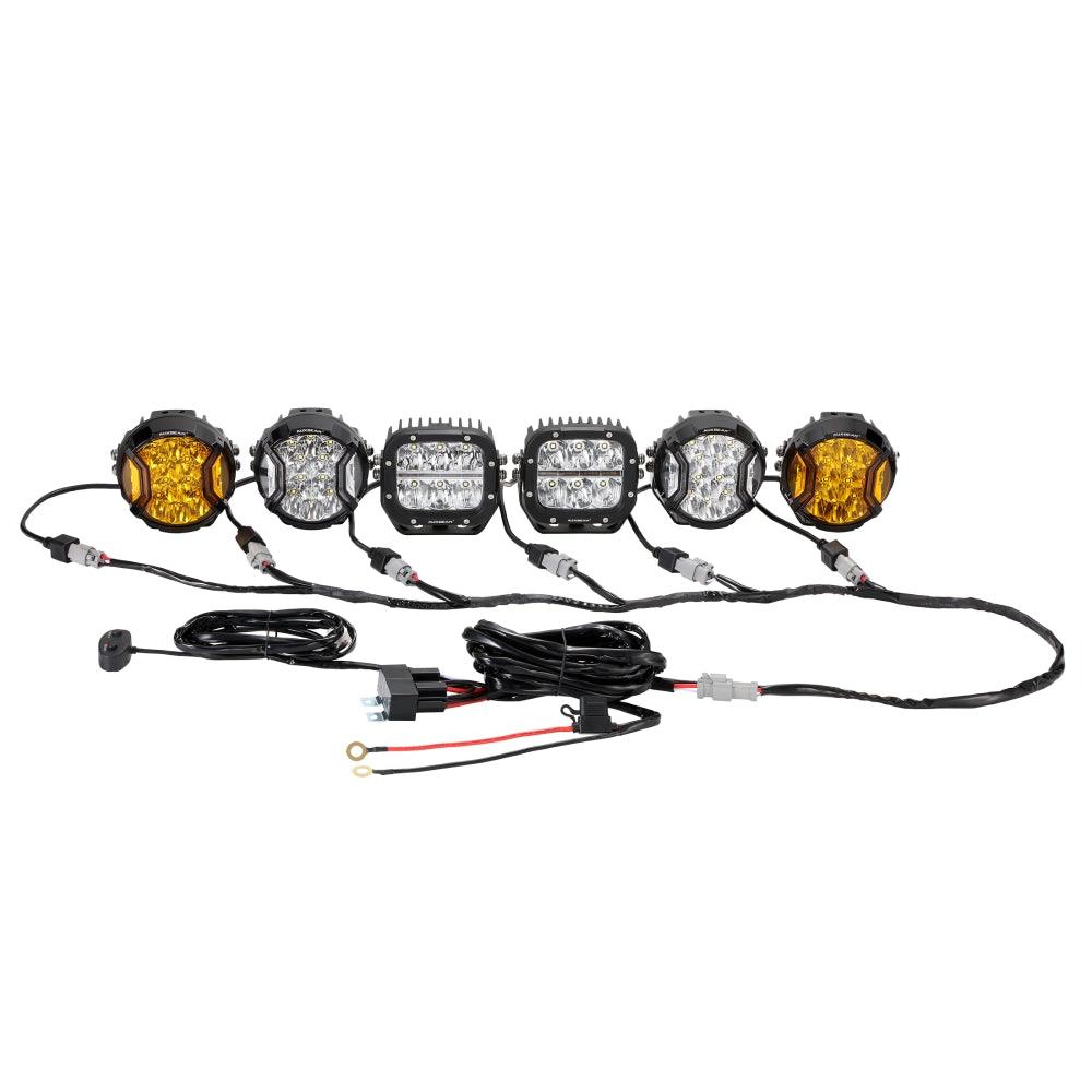 Auxbeam 6-LED Pod Light Wiring Harness Kit – 3-Pin DT Plug