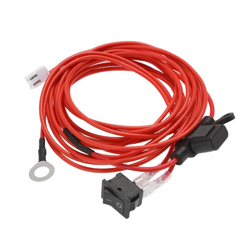 Auxbeam 6.6FT 20AWG ACC Electrical Wire – with 5A ATC Fuse Holder & On/Off Switch