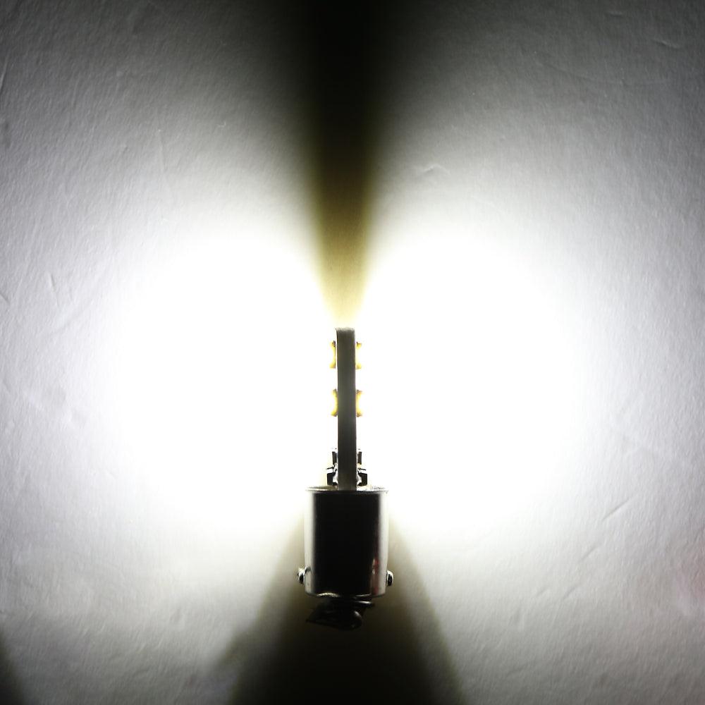Auxbeam BA9S / BA9 / 1895 / 1891 / 53 / 57 White LED Bulbs – Interior Dome, Map, License Plate, Glove Box Lights (10 Pack)