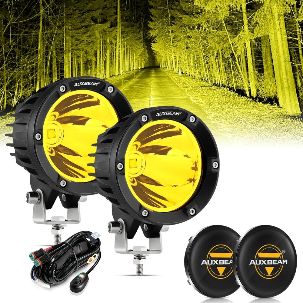Auxbeam C4 Series 4" LED Pods – 100W, Amber Spot Beam