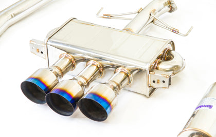 Invidia Q300 Catback Exhaust w/ Triple Tips + Front Pipe for 2017+ Honda Civic Type R [FK8]
