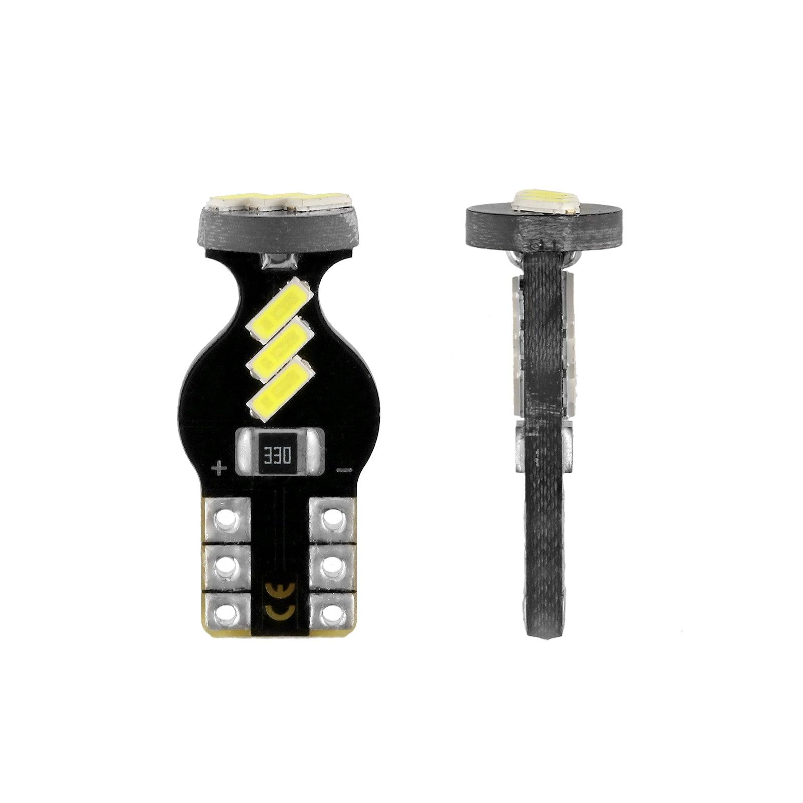 Auxbeam 168 / 2825 W5W T10 LED Interior Light Bulbs – 1.5W, 6500K White, 300% Brighter (10 Pack)
