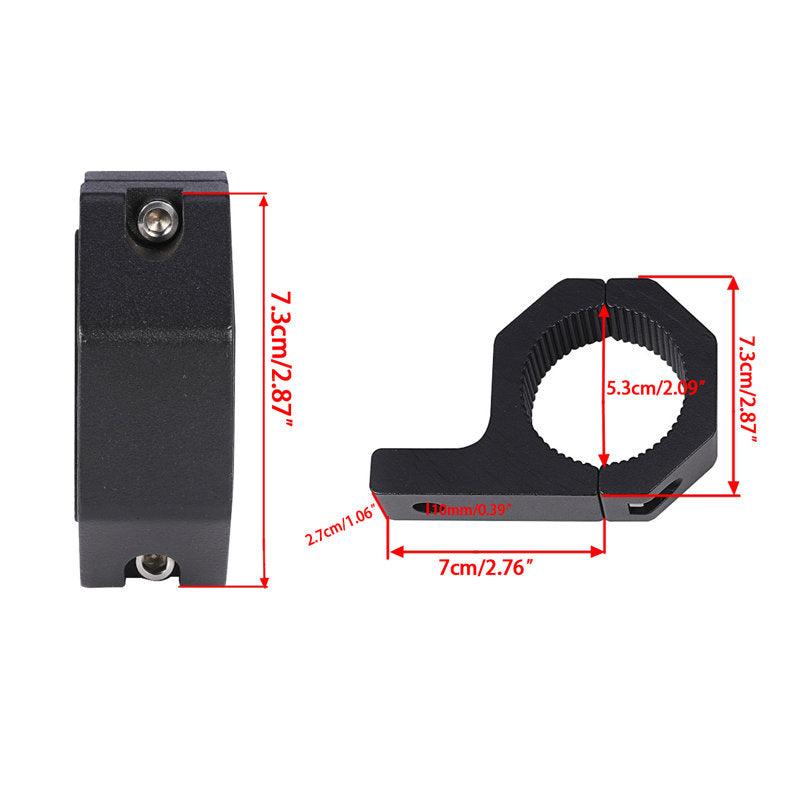 Auxbeam Roll Cage LED Light Bar Mounting Brackets – 1–2 Inch Fitment, 2 Pack