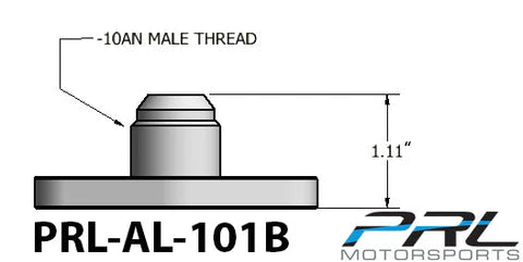 PRL Motorsports T3/T4 Turbo -10AN Ported Oil Drain Flange Standard