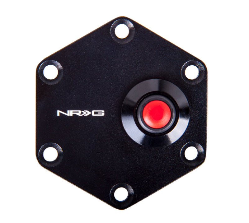 NRG Hexagnal Steering Wheel Ring w/Horn Button - Black