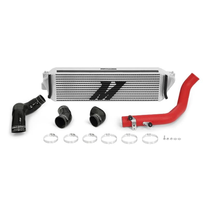 Mishimoto 2017+ Honda Civic Type R Intercooler Kit - Silver Intercooler Red Piping - Two Step Performance