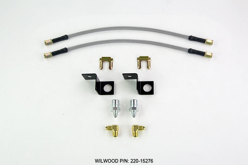 Wilwood Flexline Kit 14 inch -3 M10-1.5 IF 1/8 NPT 90 Degree