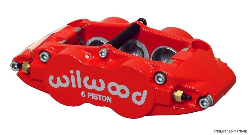 Wilwood Caliper-Narrow Superlite 6R-RH - Red 1.62/1.12/1.12in Pistons 1.25in Disc - Two Step Performance